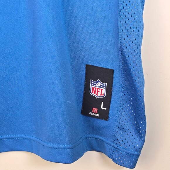 Detroit Lions Football Jersey Youth Large Blue NFL Football Stafford 9 Nike NFL - Picture 3 of 9